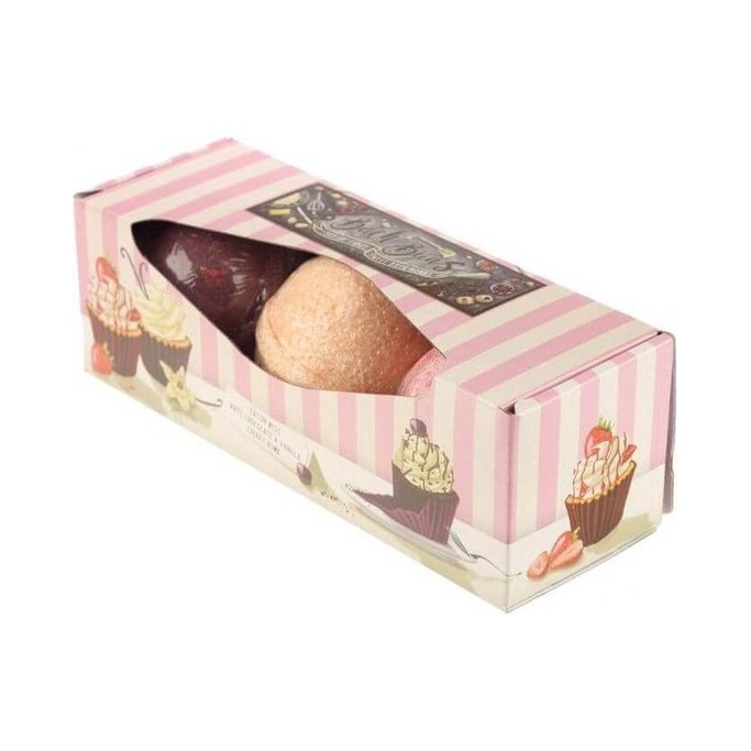 Set di 3 Bombe da Bagno da 200g Bath Buns