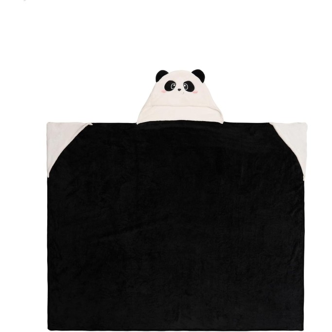 Legami Coperta con Cappuccio Cosy Hugs! Tema Panda