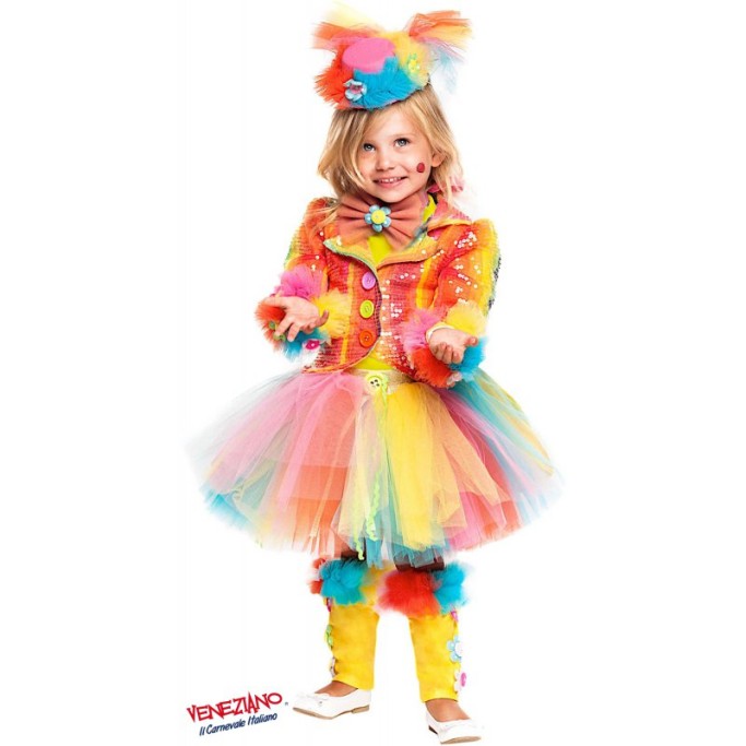 Costume di Carnevale PAGLIACCETTA PRESTIGE