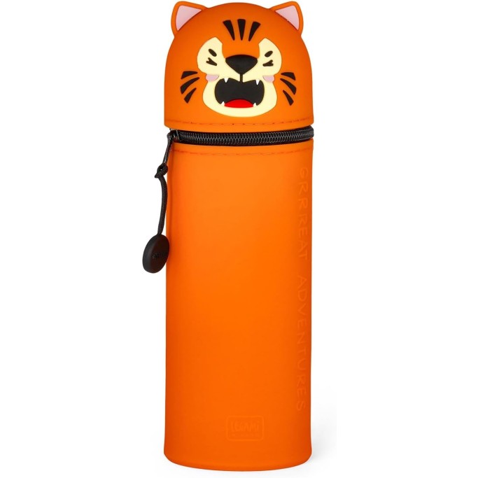 Legami Kawaii Astuccio Scuola 2 in 1 in Morbido Silicone Tema Tigre