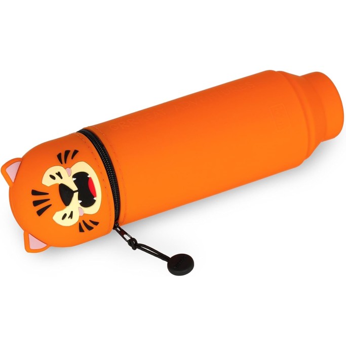 Legami Kawaii Astuccio Scuola 2 in 1 in Morbido Silicone Tema Tigre