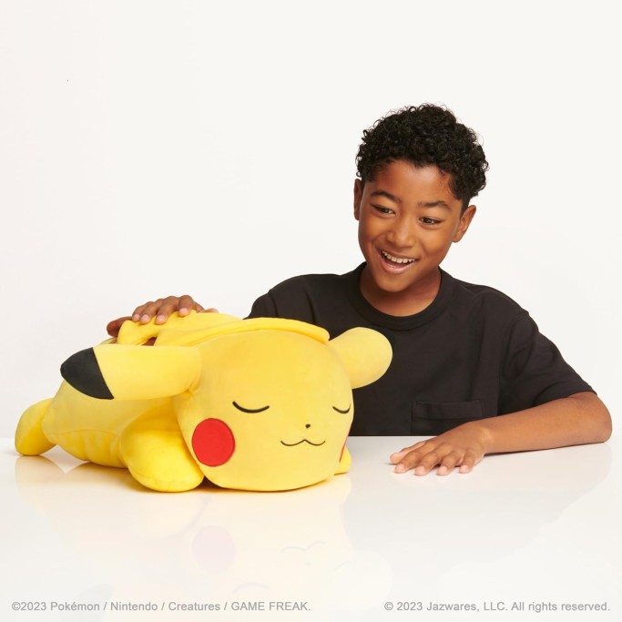 Pokemon Pikachu Squishmallow sdraiato cm.50