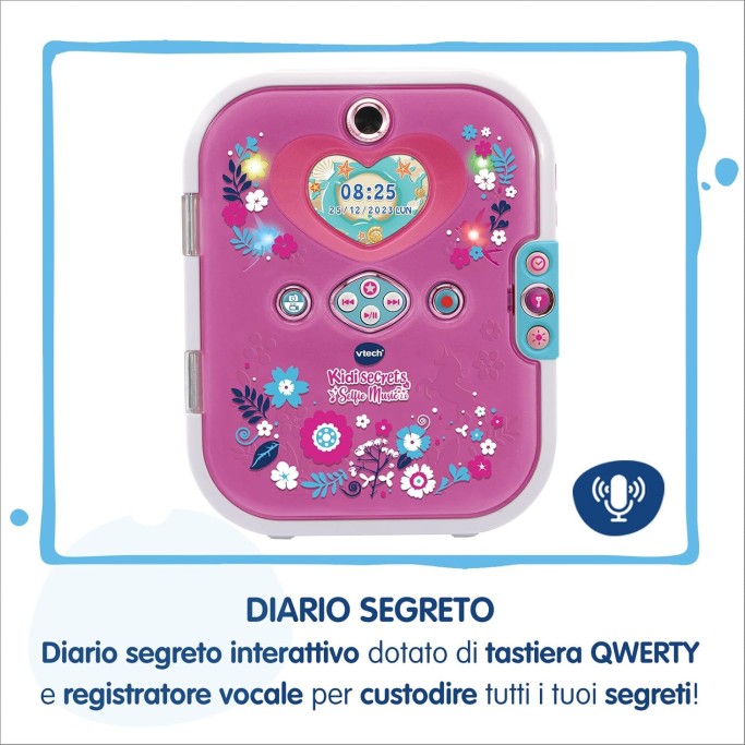 VTech KidiSecrets Selfie Music 2.0, Diario Segreto Interattivo