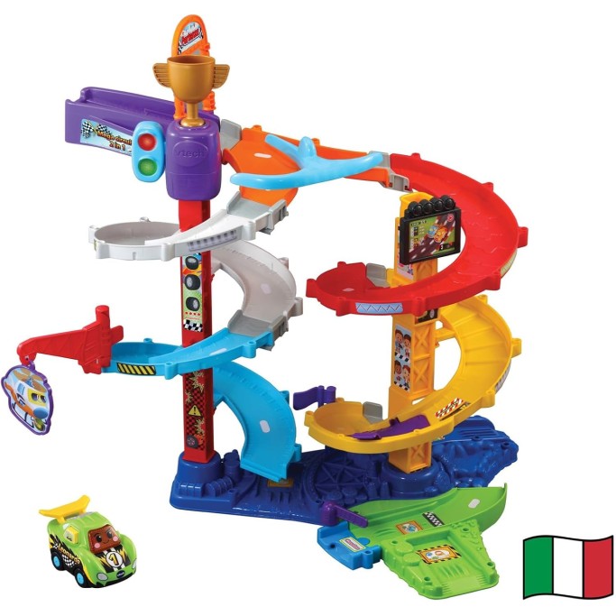 VTech Vroom Vroom Go Mega Circuito 2 in 1