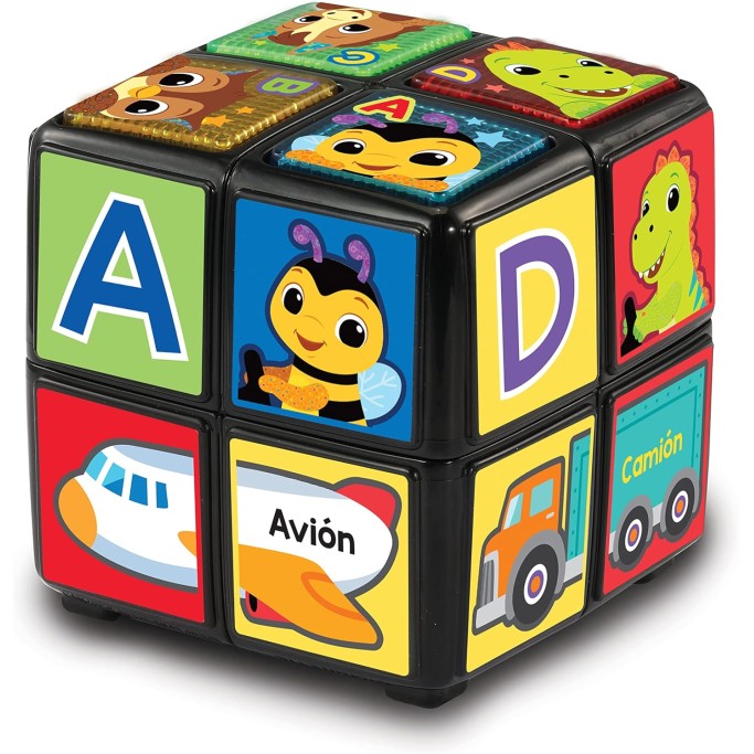 VTech- Cubo Magico per Bambini Gira e impara