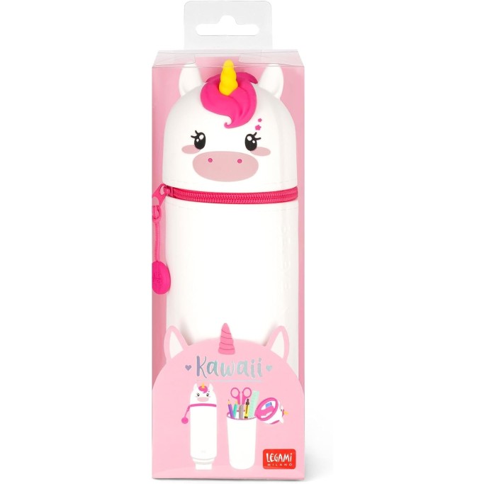 ASTUCCIO 2 IN 1 MORBIDO SILICONE KAWAII UNICORNO