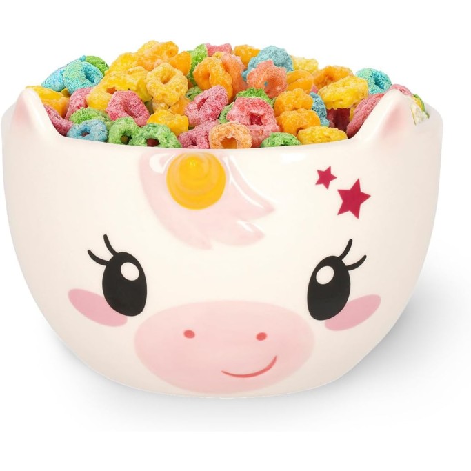Legami Tazza in Gres per Cereali Buongiorno! Tema Unicorn