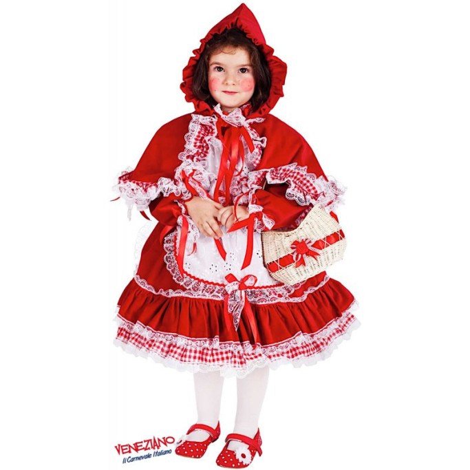 Costume di Carnevale CAPPUCCETTO ROSSO LUSSO