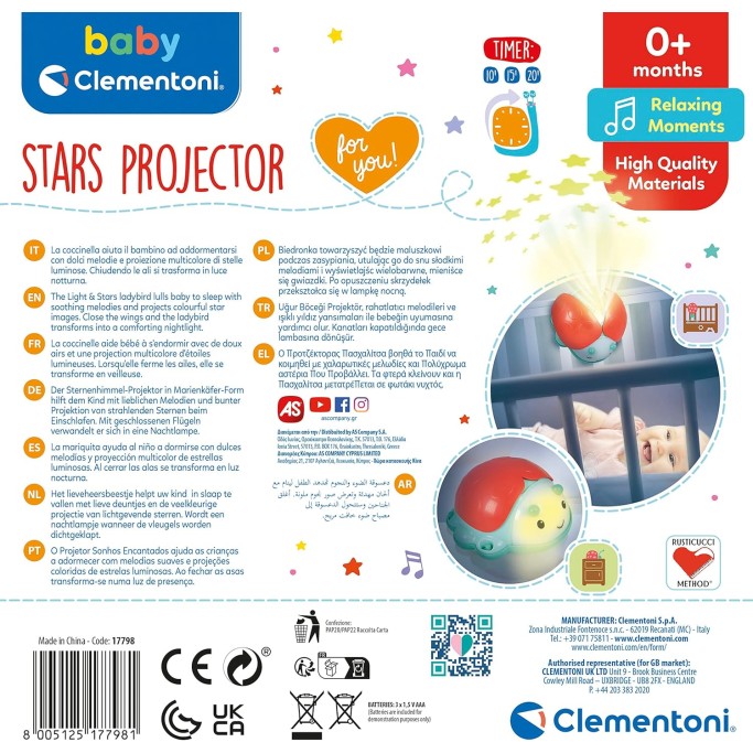 Stars Projector Light & Sounds - Proiettore Stelle