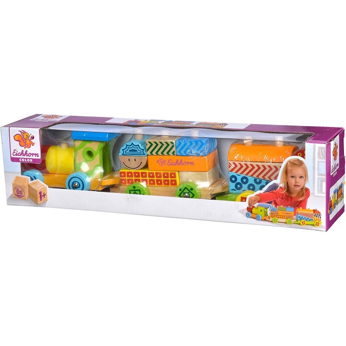 SET TRENO IN LEGNO 20 PEZZI