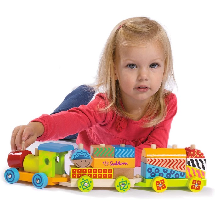 SET TRENO IN LEGNO 20 PEZZI