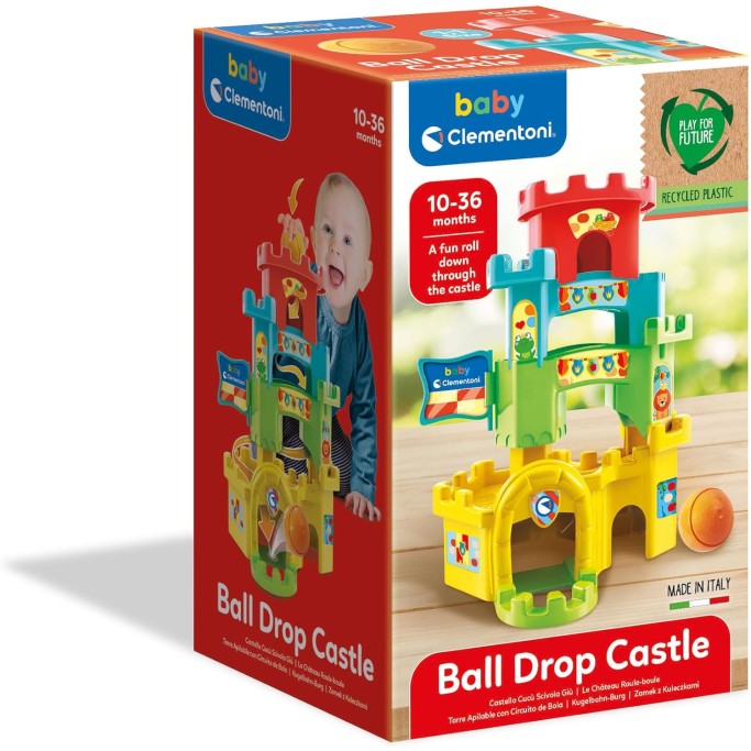 Castello Cucù Scivola Giù, Pista Biglie per Bambini 10-36 Mesi
