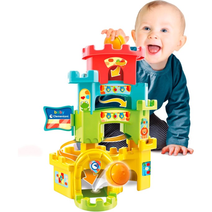 Castello Cucù Scivola Giù, Pista Biglie per Bambini 10-36 Mesi