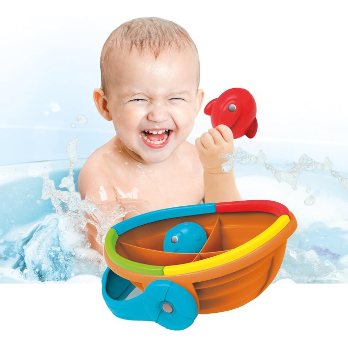 Clementoni, Baby Colour Fishing, Gioco Pesca Bambini 12-36 Mesi