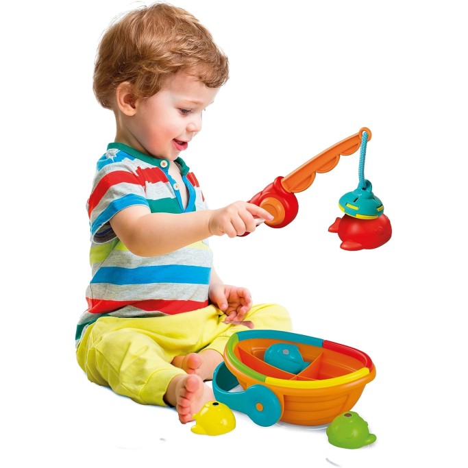 Clementoni, Baby Colour Fishing, Gioco Pesca Bambini 12-36 Mesi