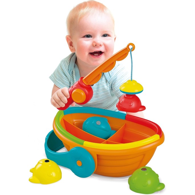 Clementoni, Baby Colour Fishing, Gioco Pesca Bambini 12-36 Mesi