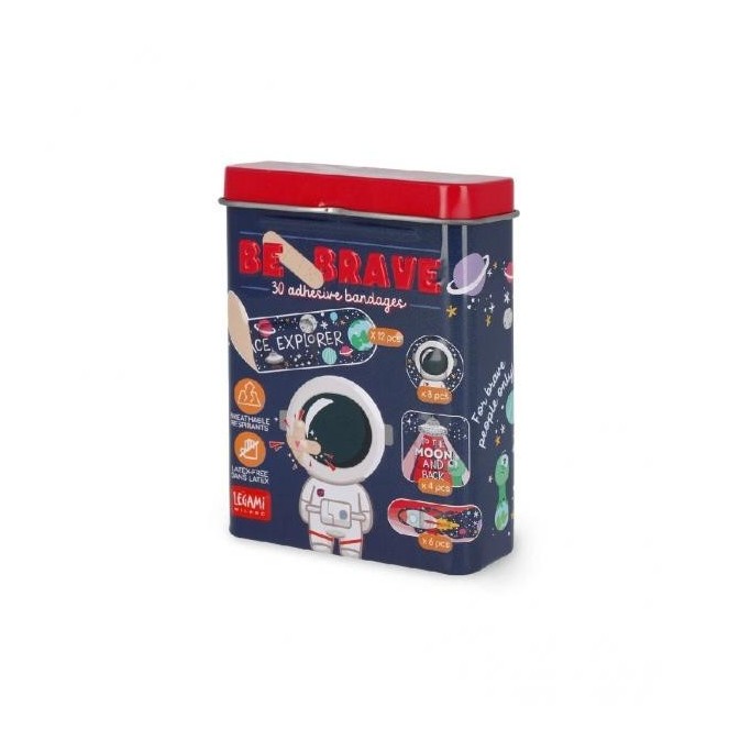30 CEROTTI STAMPATI BE BRAVE SPACE