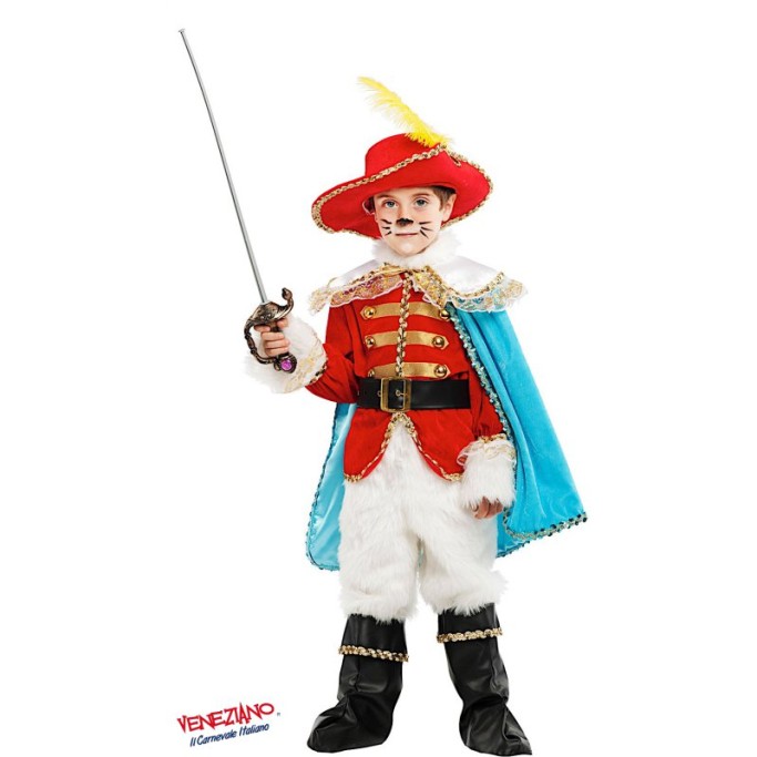 Costume di Carnevale GATTO CON GLI STIVALI LUSSO
