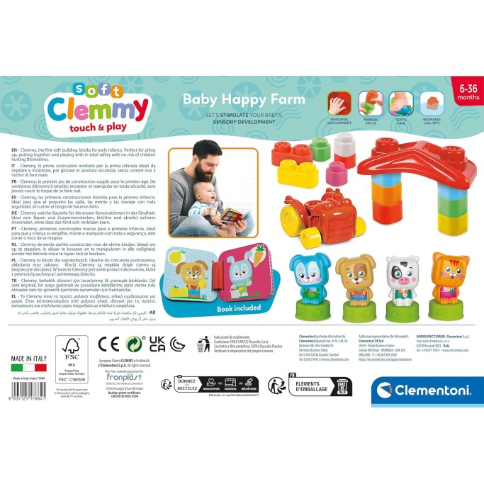 SOFT CLEMMY TOUCH & PLAY, BABY HAPPY FARM