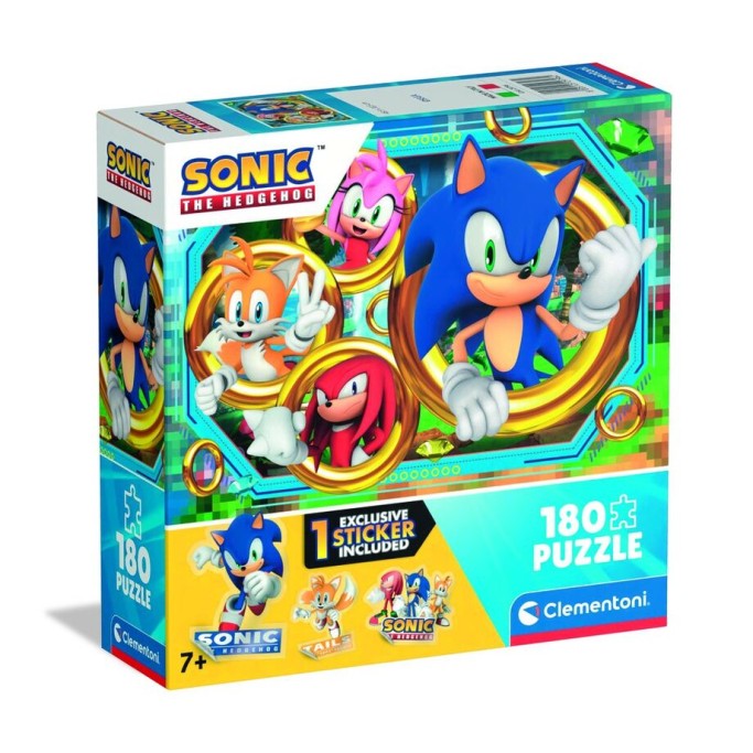 Puzzle 180 Pezzi Square Box Sonic