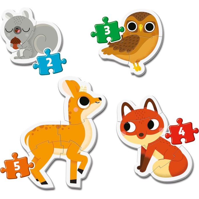 My First Puzzle Animali del Bosco - 3-6-9-12 Pezzi