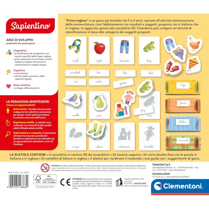 Clementoni, Sapientino Montessori Primo Inglese
