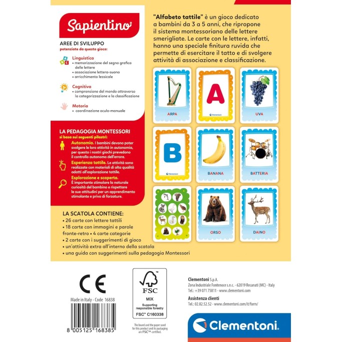 Sapientino Alfabeto Tattile