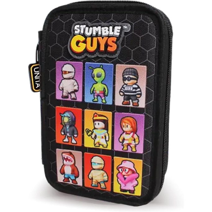 Astuccio 3 Zip Tinta Unita Stumble Guys