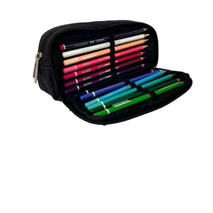 Astuccio Busta 3 Zip Tinta Unita Unicorno