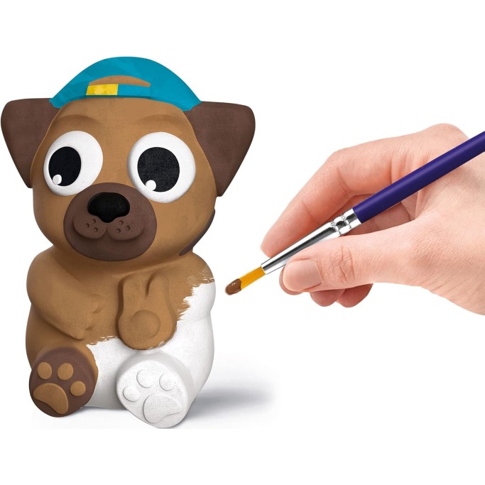 Maped CREATIV - Set di statuette in gesso, tema estivo, gatto e cane