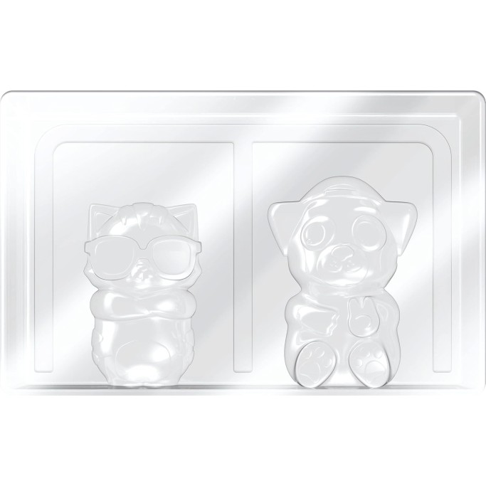 Maped CREATIV - Set di statuette in gesso, tema estivo, gatto e cane