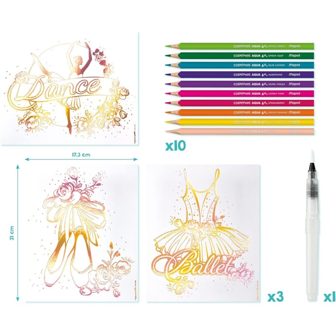 Maped CREATIV Attività acquerellabili a tema danza