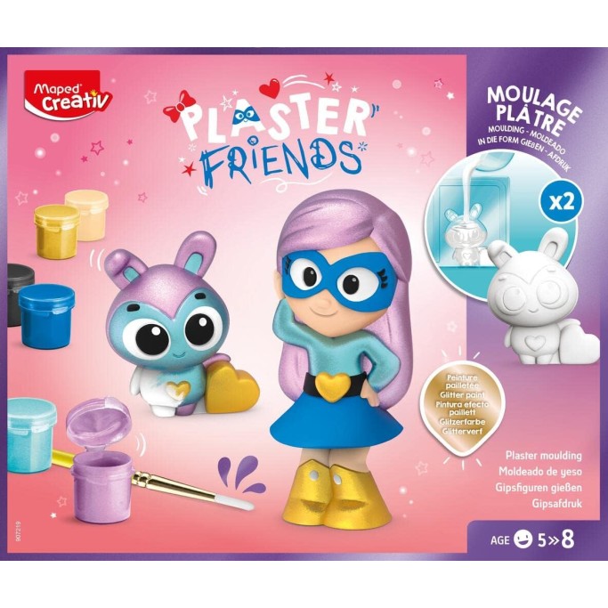 Maped Creativ Kit completo per la creazione di 2 figure in gesso