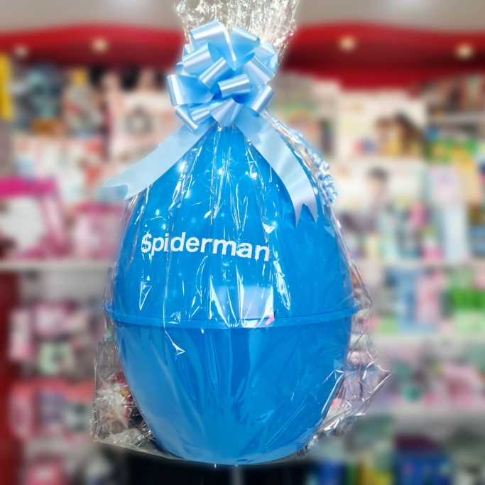 Uovo di Pasqua Giocattoli Spiderman Pasqualone, Guscio con 5 Sorprese.