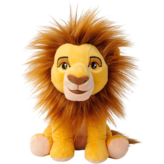 Simba - Disney Plush Originale di Mufasa, Lion King, 30° anniversario del Re Leone, peluche da 25 cm