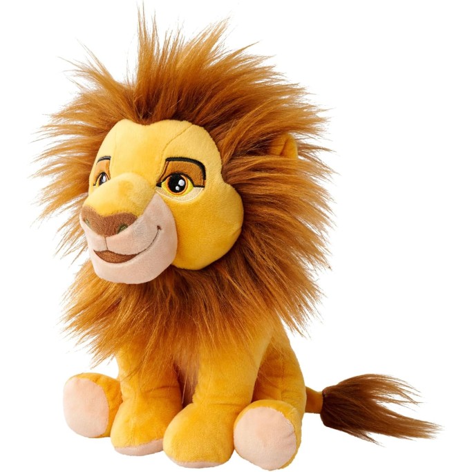 Simba - Disney Plush Originale di Mufasa, Lion King, 30° anniversario del Re Leone, peluche da 25 cm