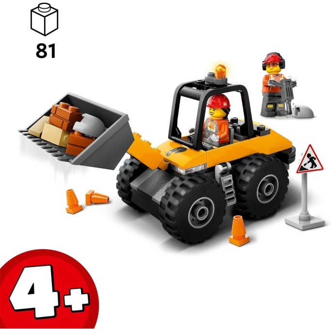 LEGO 60450 City Pala Gommata Gialla