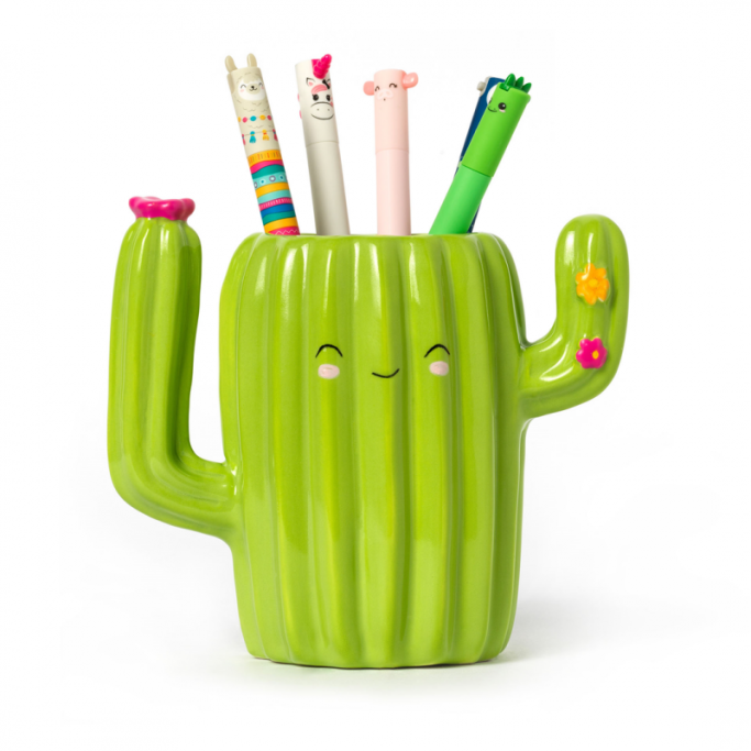 Legami Portapenne in Ceramica, Tema Cactus