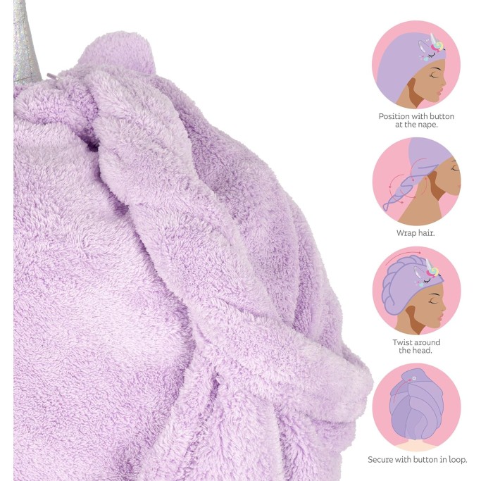 Legami Turbante per Capelli Love My Hair, Tema Unicorn