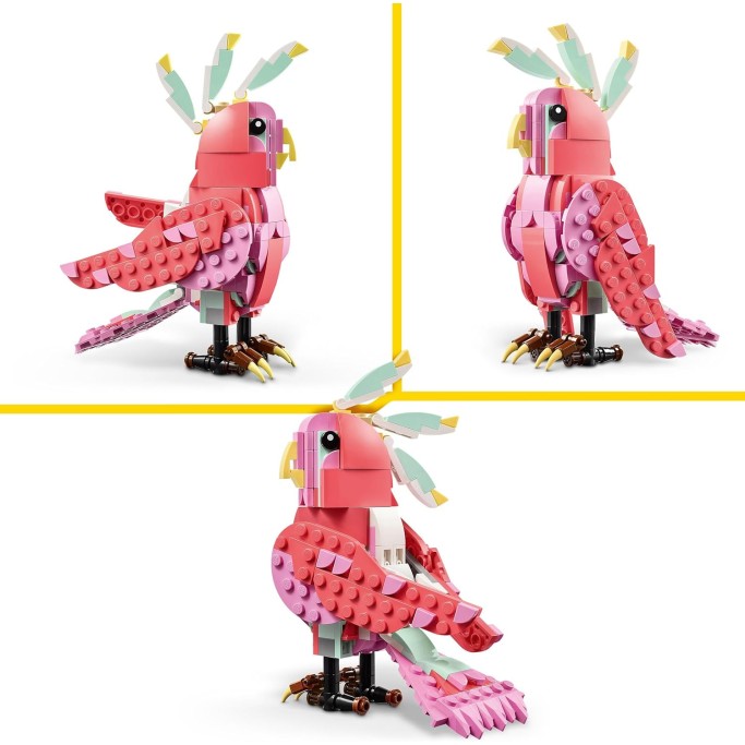LEGO 31170 Creator 3 in 1 Animali Selvatici: Fenicottero Rosa