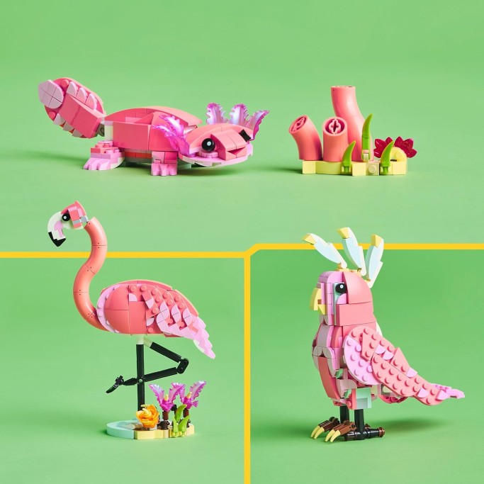LEGO 31170 Creator 3 in 1 Animali Selvatici: Fenicottero Rosa