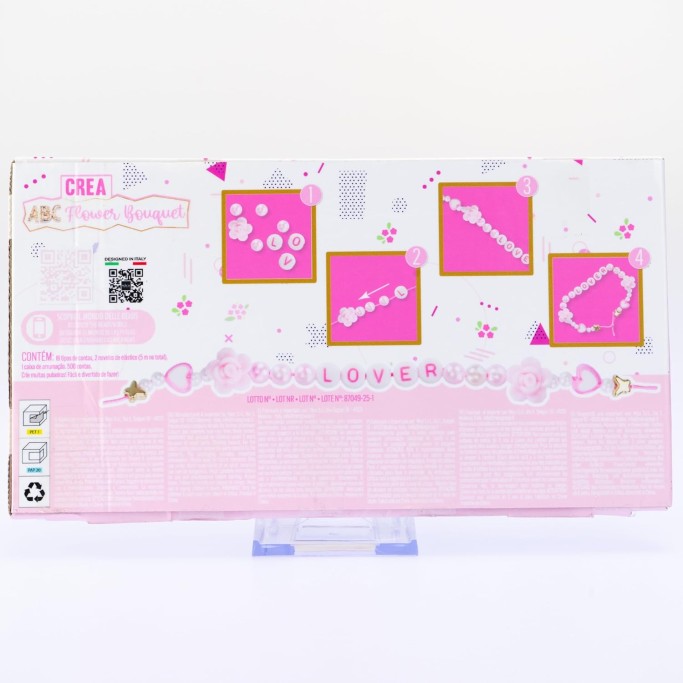 Perline ABC Flower Bouquet, Kit da 500 Perline colorate e multiformi