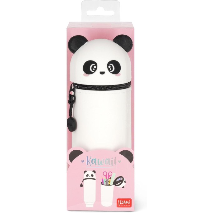 Legami Kawaii Astuccio Scuola 2 in 1 in Morbido Silicone Panda