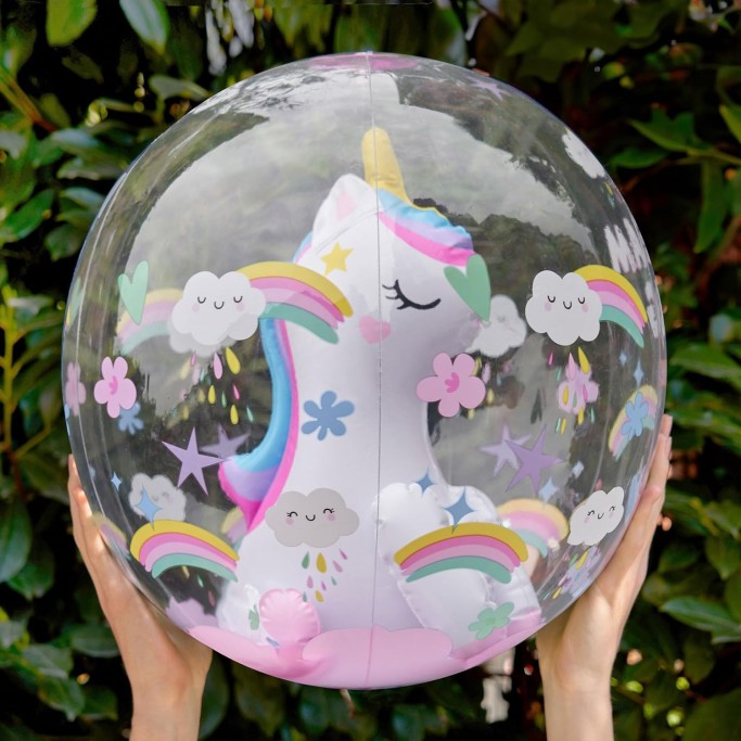 Legami Palla da Spiaggia Gonfiabile, Beach Ball, Unicorno