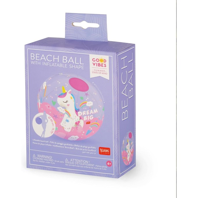 Legami Palla da Spiaggia Gonfiabile, Beach Ball, Unicorno