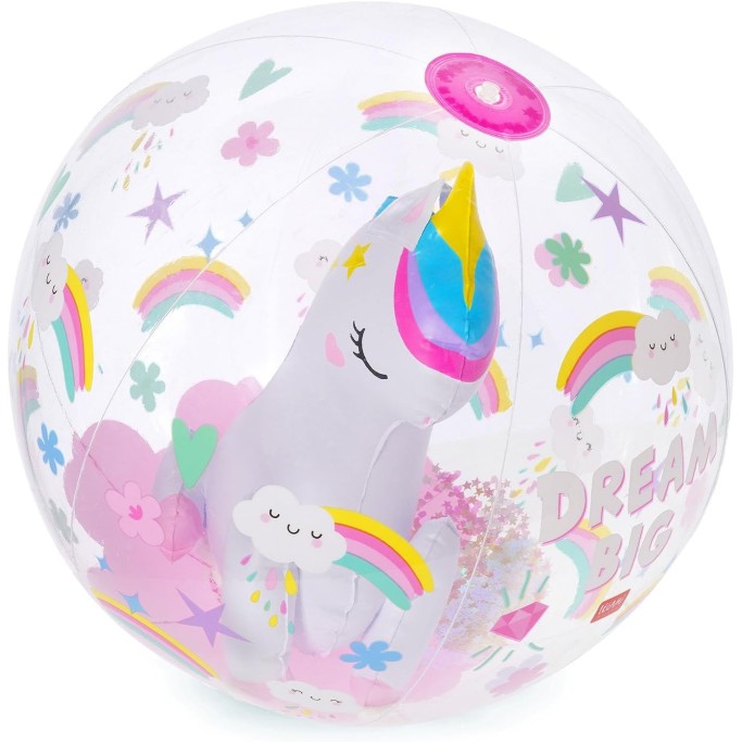 Legami Palla da Spiaggia Gonfiabile, Beach Ball, Unicorno