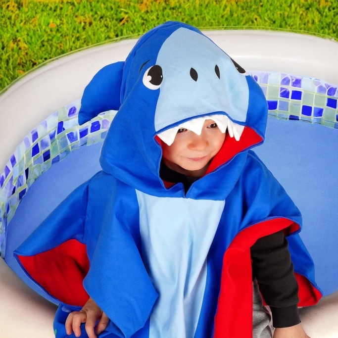 Legami Telo Mare Bambini, Poncho, Shark