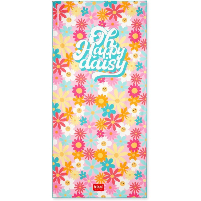 Legami Telo Mare Leggero, Telo Mare in Microfibra, Daisy