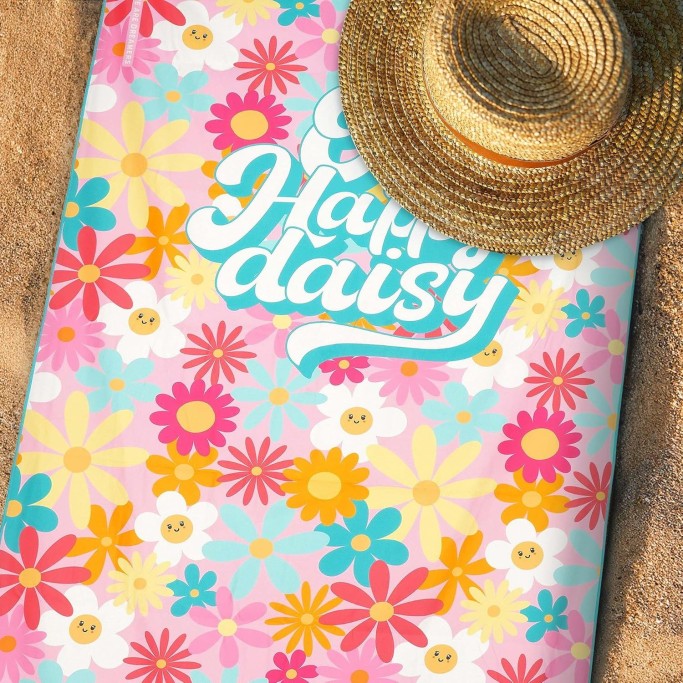 Legami Telo Mare Leggero, Telo Mare in Microfibra, Daisy
