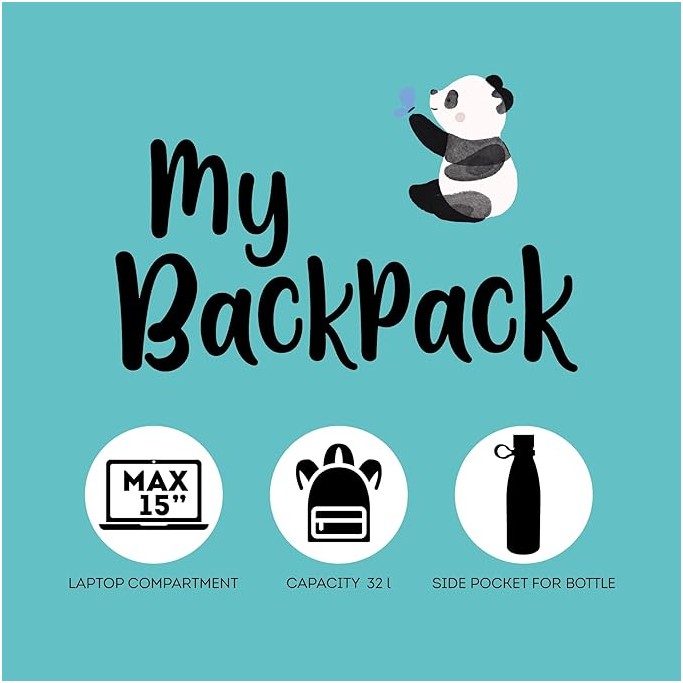 Legami Zaino Per Scuola My Backpack, Panda